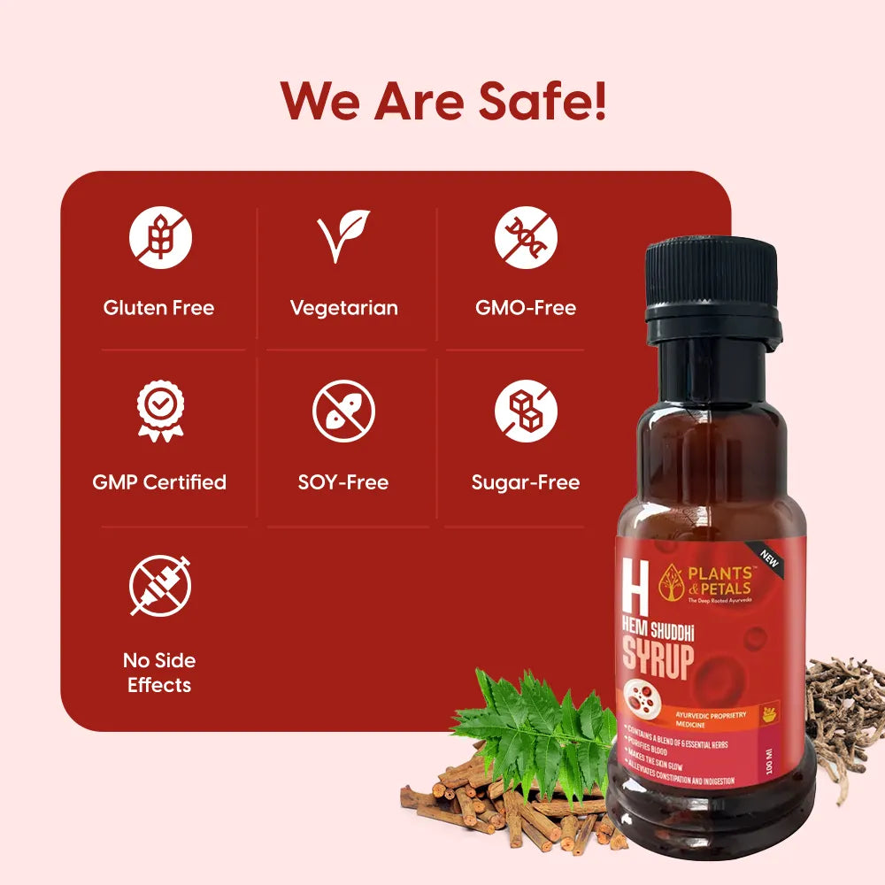 Heme Suddhi Syrup - Reduces Signs of Ageing & Boost Skin Glow